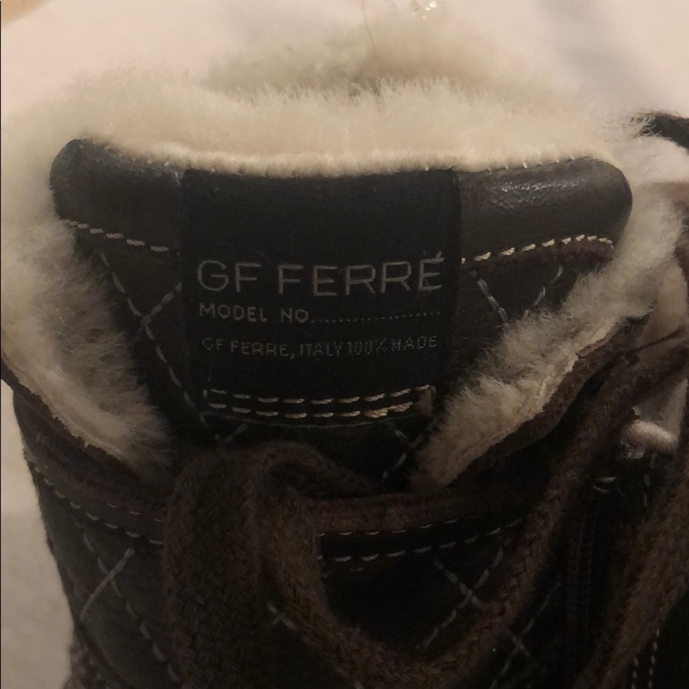 GF Ferre natural leather and fur toddler shoes - Picture 6 of 8